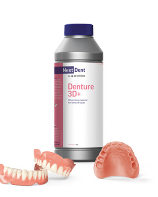 NextDent Denture 3D+ / Translucent Pink - tisk bazí celkových snímatelných náhrad